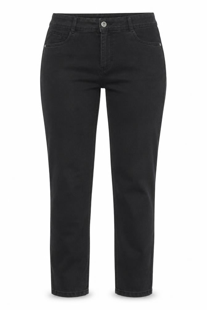 BAF Womens Black Cotton Straight Jeans Size 34 in Regular Zip