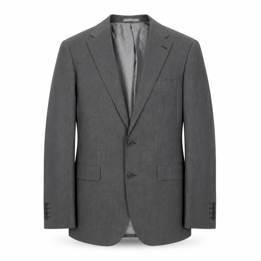 1860 Menswear Mens Grey Polyester Jacket Suit Jacket Size 38 Regular