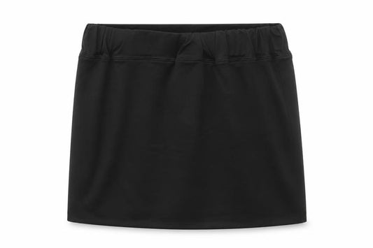 Front view of Nearkin women’s black polyester bandage skirt, size L