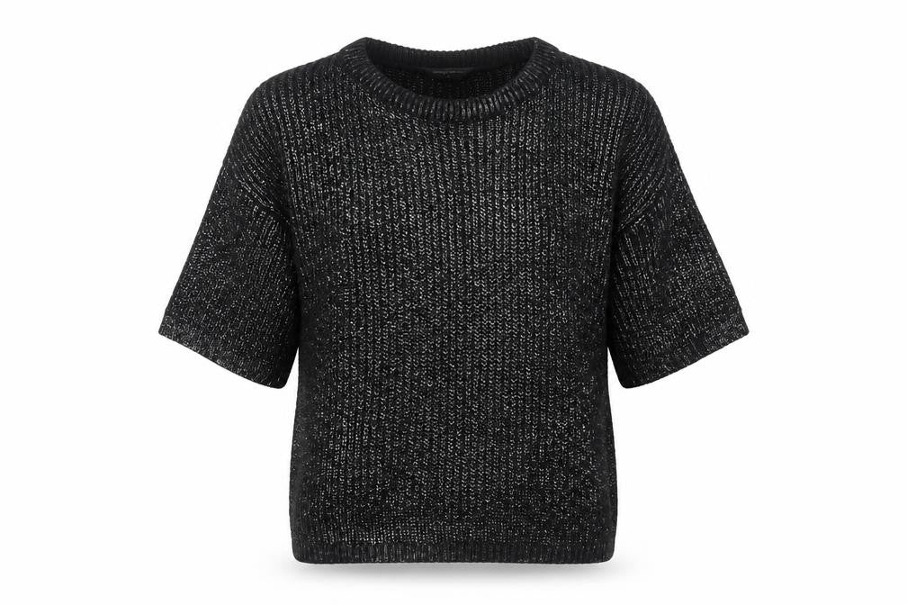 Dorothy Perkins Womens Black Round Neck Acrylic Pullover Jumper Size M