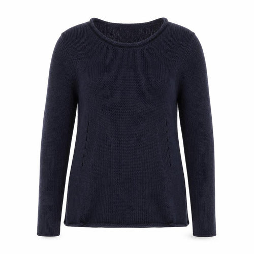 Gina Tricot Womens Blue Round Neck Acrylic Pullover Jumper Size XS