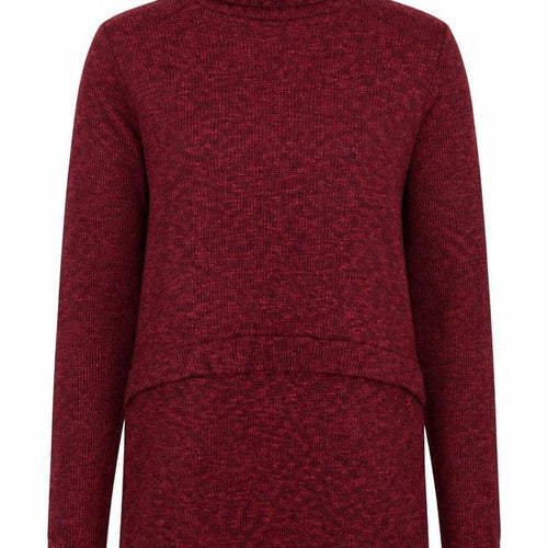 Bershka Girls Red Roll Neck Viscose Pullover Jumper Size S Pullover