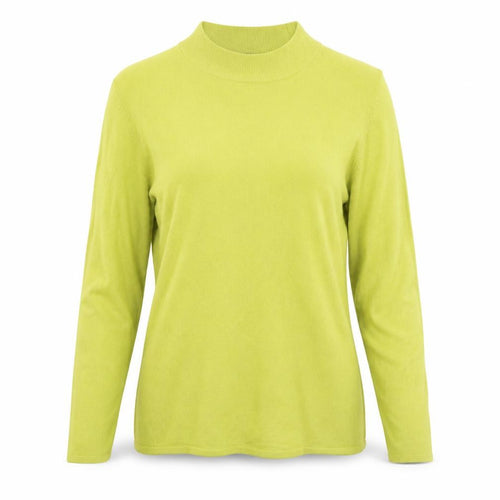 Bonmarché Womens Yellow Round Neck Acrylic Pullover Jumper Size 16 - Size 16-18