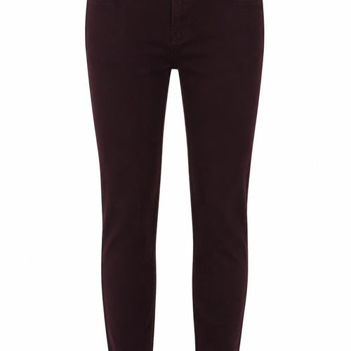 H&M Womens Red Cotton Skinny Jeans Size 12 Regular Zip