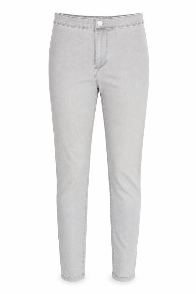 Denim & Co. Womens Grey Cotton Skinny Jeans Size 10 Regular Zip