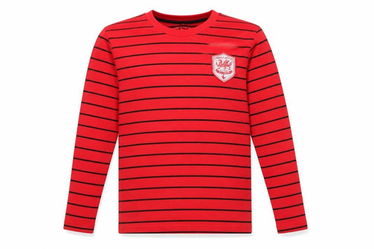 Cardiff City FC Mens Red Striped Cotton Button-Up Size S Round Neck Push Lock - Cardiff City FC