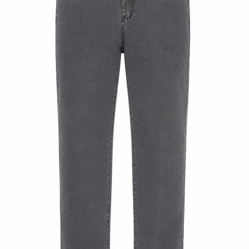 Anna Jeans Womens Grey Cotton Straight Jeans Size 34 in Regular Zip