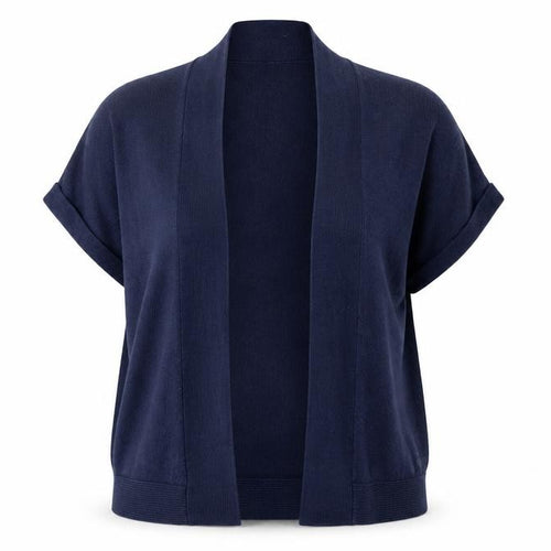 Papaya Womens Blue V-Neck Viscose Cardigan Jumper Size 8