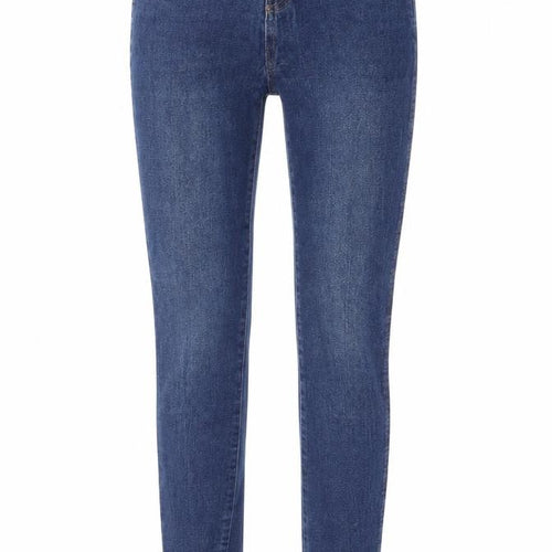 Peacocks Womens Blue Cotton Skinny Jeans Size 8 Regular Zip