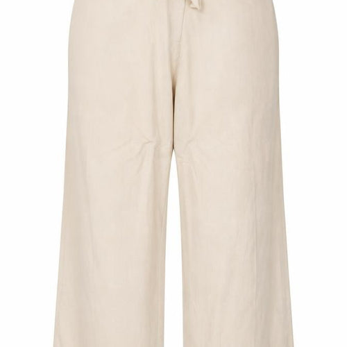 Casual Comfort Womens Beige Viscose Trousers Size 18 Regular Zip
