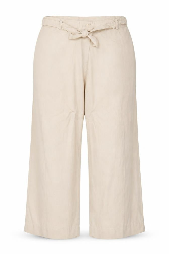 Casual Comfort Womens Beige Viscose Trousers Size 18 Regular Zip