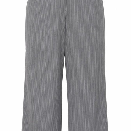 Agenda Womens Grey Striped Polyester Dress Pants Trousers Size 18 Regular Zip