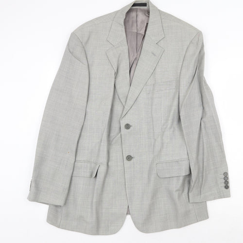 Marks and Spencer Mens Grey Wool Jacket Suit Jacket Size 42 Regular