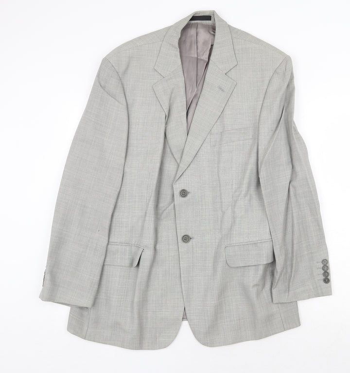 Marks and Spencer Mens Grey Wool Jacket Suit Jacket Size 42 Regular