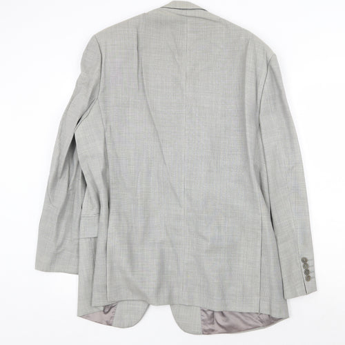 Marks and Spencer Mens Grey Wool Jacket Suit Jacket Size 42 Regular