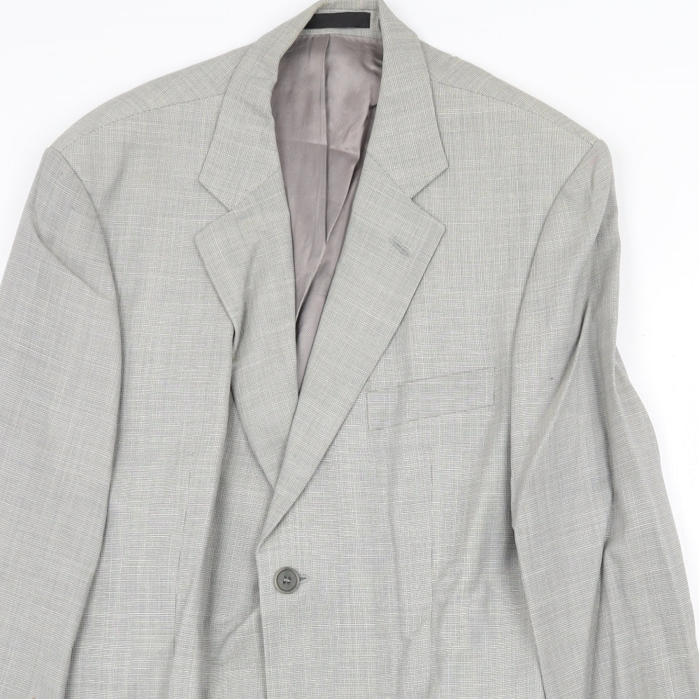 Marks and Spencer Mens Grey Wool Jacket Suit Jacket Size 42 Regular