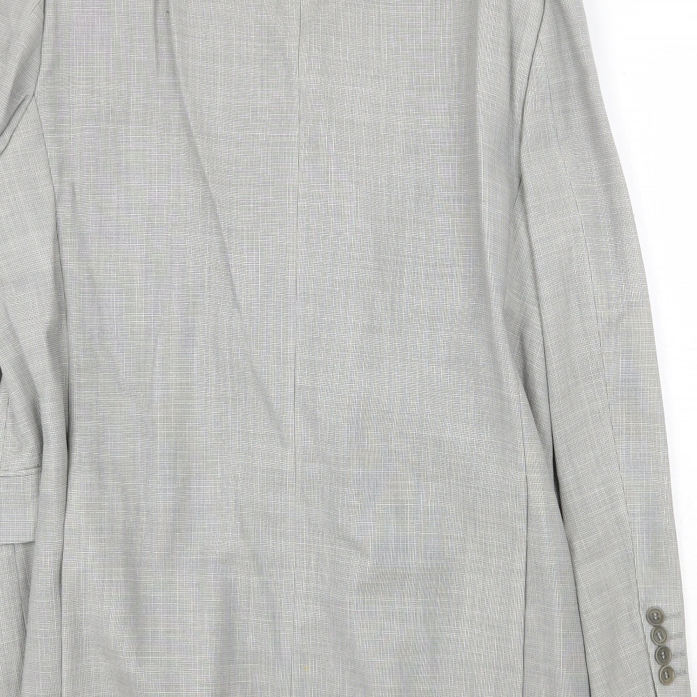 Marks and Spencer Mens Grey Wool Jacket Suit Jacket Size 42 Regular