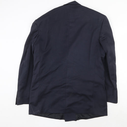 Ciesse Mens Blue Polyester Jacket Blazer Size 40 Regular