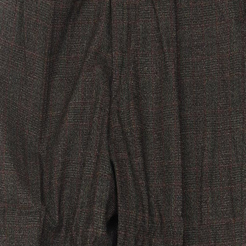 Jackson Mens Brown Polyester Trousers Size 36 in Regular Zip