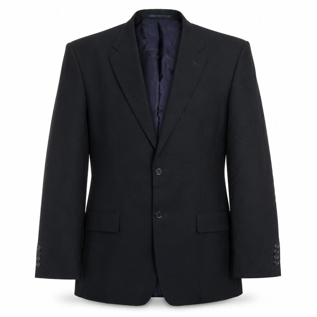 Front view of Premier Man men’s grey polyester jacket suit jacket, size 40, regular