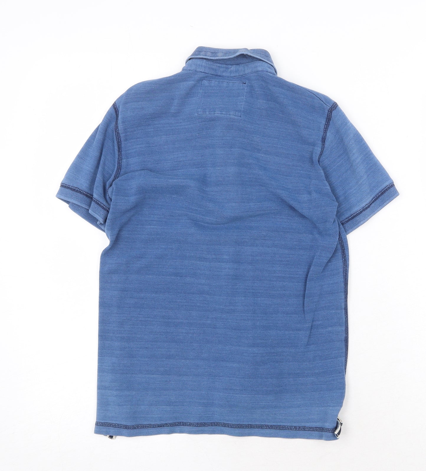NEXT Boys Blue Cotton Basic Polo Size 9 Years Collared Button