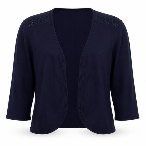 Casamia Womens Blue V-Neck Viscose Cardigan Jumper Size M