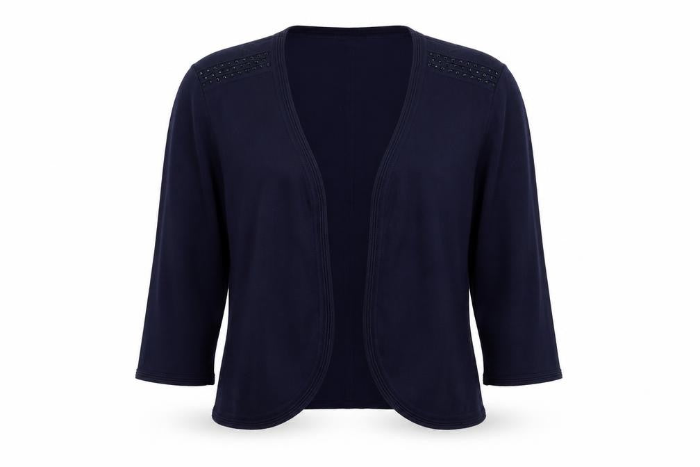 Casamia Womens Blue V-Neck Viscose Cardigan Jumper Size M