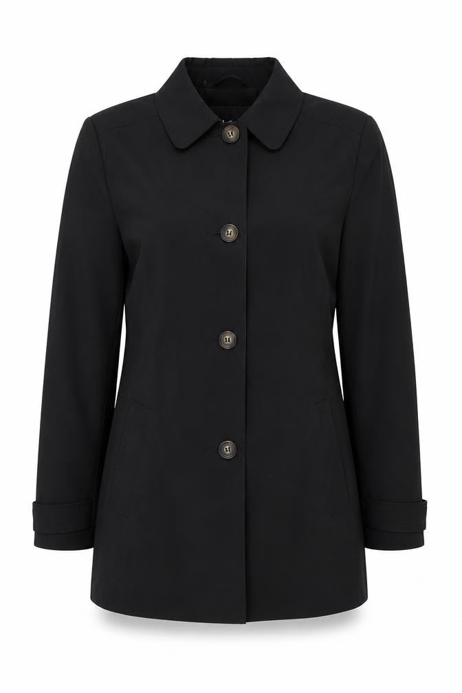 M&Co Womens Black Jacket Size 14 Button
