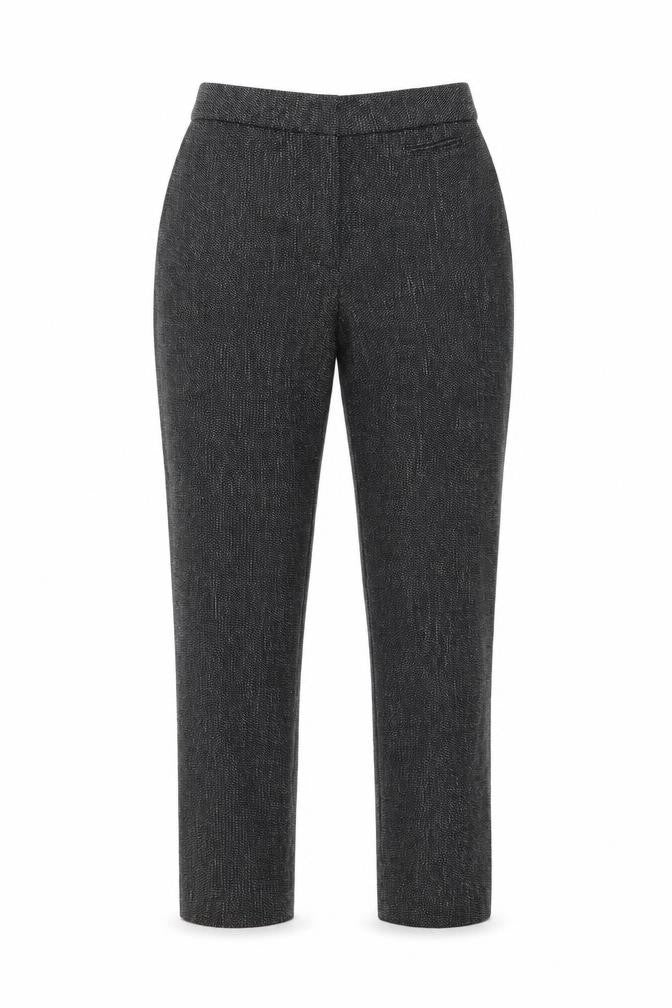 Marks and Spencer Womens Grey Polyester Dress Pants Trousers Size 8 L28 in Regular Button