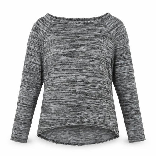 Sara Fashion Womens Grey Boat Neck Polyester Pullover Jumper Size S - Bow Detail