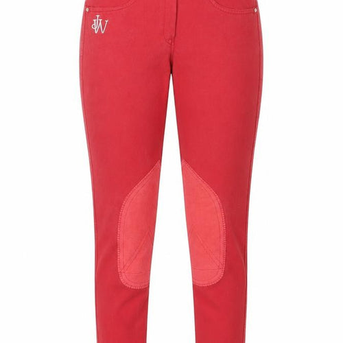 John Whitaker Womens Red Cotton Skinny Jeans Size 28 in Regular Zip