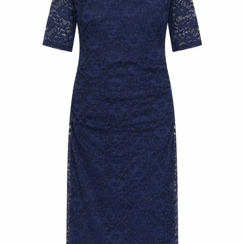 Blue belle Womens Blue Floral Polyester A-Line Size 10 Round Neck Pullover