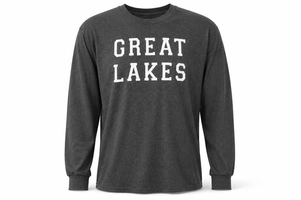 Alstyle Apparel & Activewear Mens Grey Polyester Pullover Sweatshirt Size L - Great Lakes