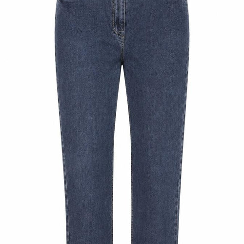 Anthology Womens Blue Cotton Straight Jeans Size 30 in Regular Zip