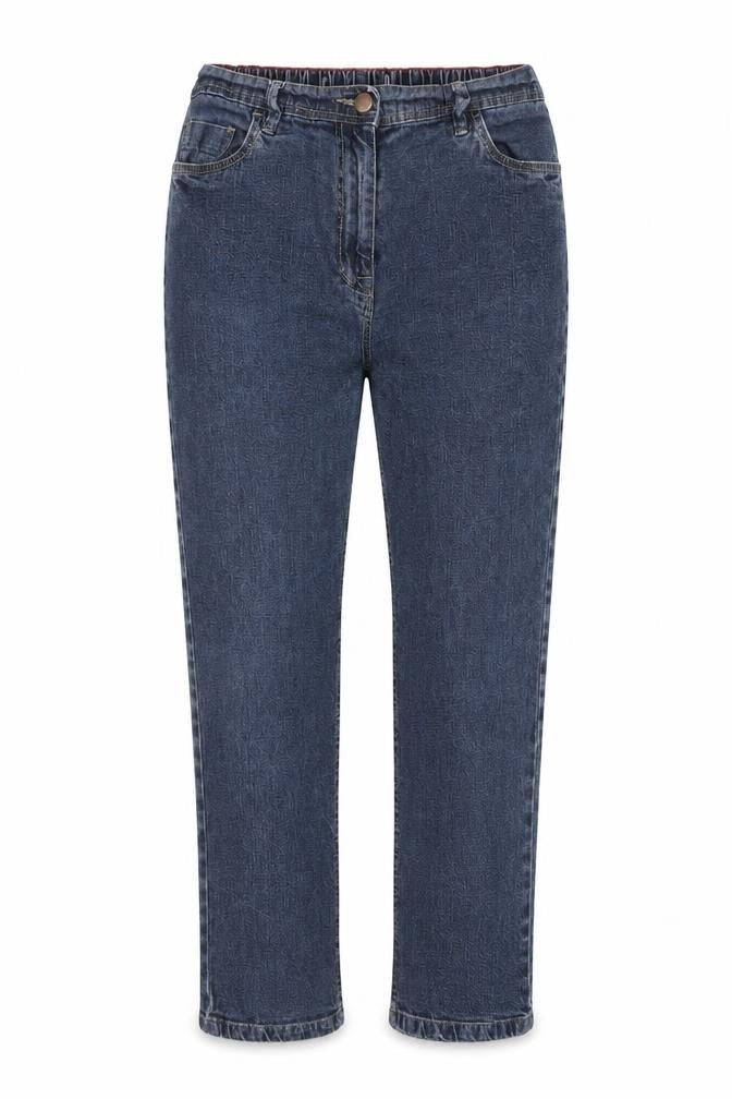 Anthology Womens Blue Cotton Straight Jeans Size 30 in Regular Zip