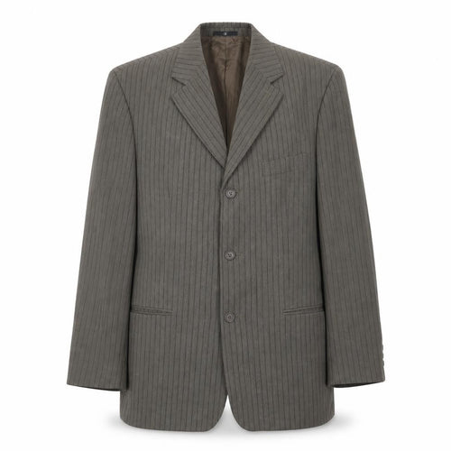 Ciro Citterio Mens Grey Striped Wool Jacket Suit Jacket Size 44 Regular