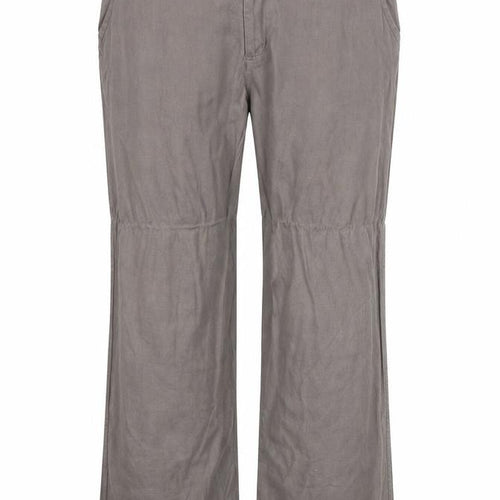 Avenue Womens Beige Linen Trousers Size 36 in Regular Zip