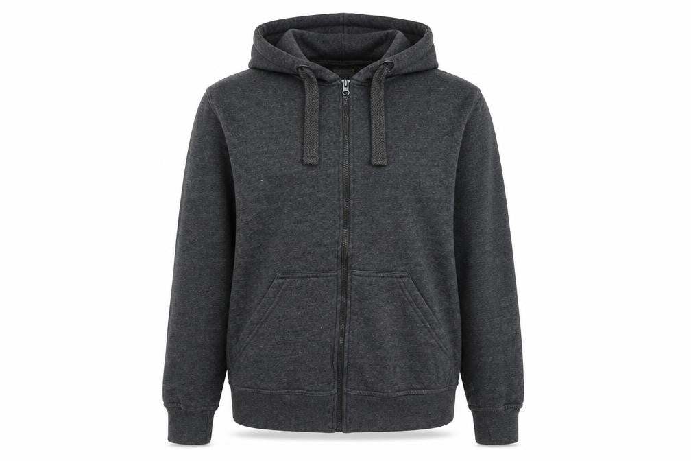 Preworn Womens Grey Cotton Full Zip Hoodie Size S Zip