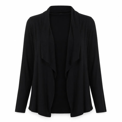 M&Co Womens Black V-Neck Viscose Cardigan Jumper Size M