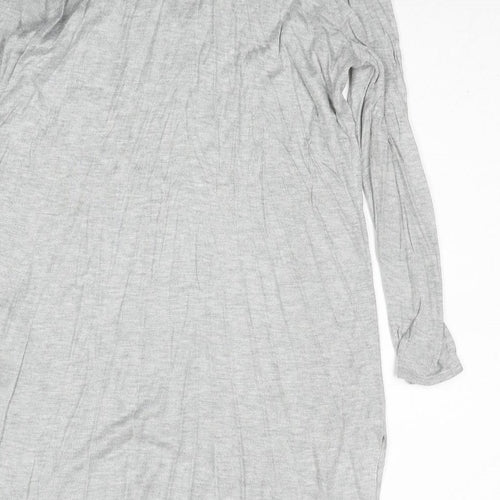 H&M Womens Grey V-Neck Viscose Pullover Jumper Size S Pullover