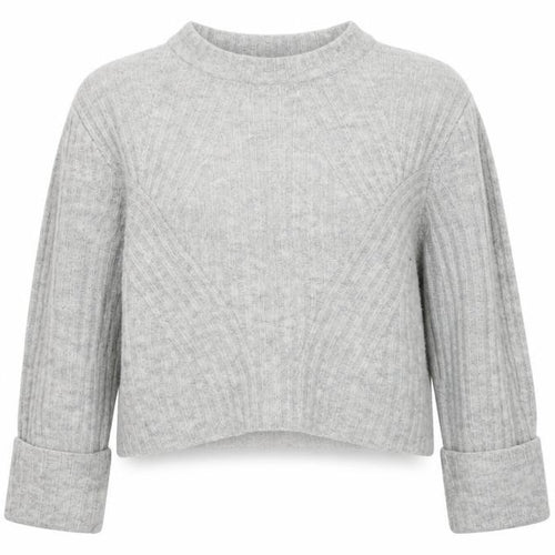 Divided by H&M Womens Grey Round Neck Acrylic Pullover Jumper Size L