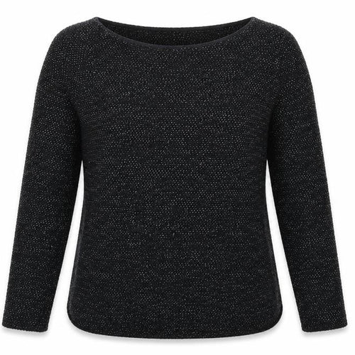 Marks and Spencer Womens Black Boat Neck Cotton Pullover Jumper Size XS