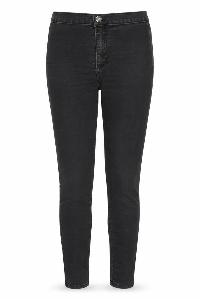 Denim & Co. Womens Black Cotton Skinny Jeans Size 8 Regular Zip