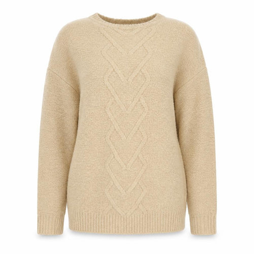 George Womens Beige Round Neck Acrylic Pullover Jumper Size XS