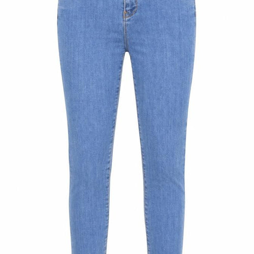 Topshop Womens Blue Cotton Skinny Jeans Size 26 in L30 in Regular Zip