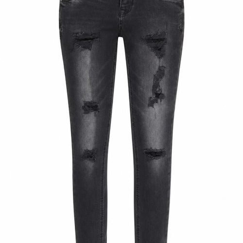Denim & Co. Womens Black Cotton Skinny Jeans Size 8 Regular Zip