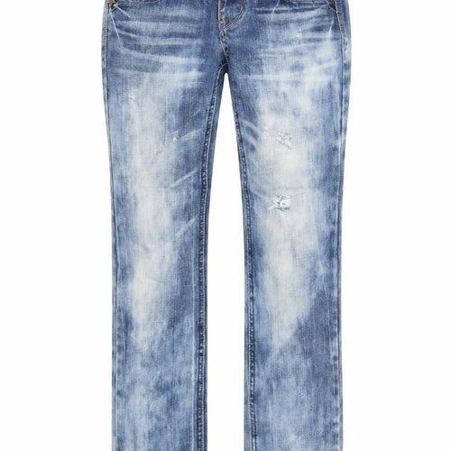 Original Shane Womens Blue Cotton Straight Jeans Size 26 in Regular Zip