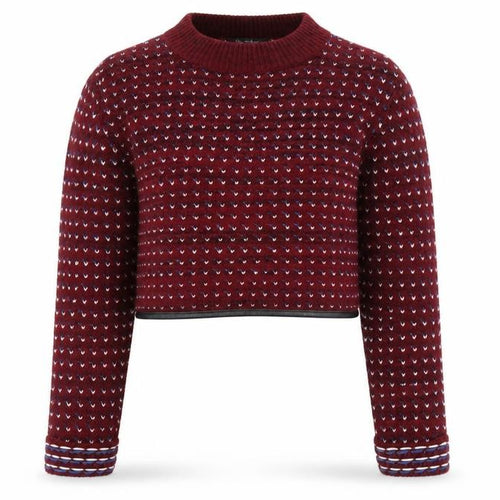 Miss Selfridge Womens Purple Round Neck Acrylic Pullover Jumper Size 10