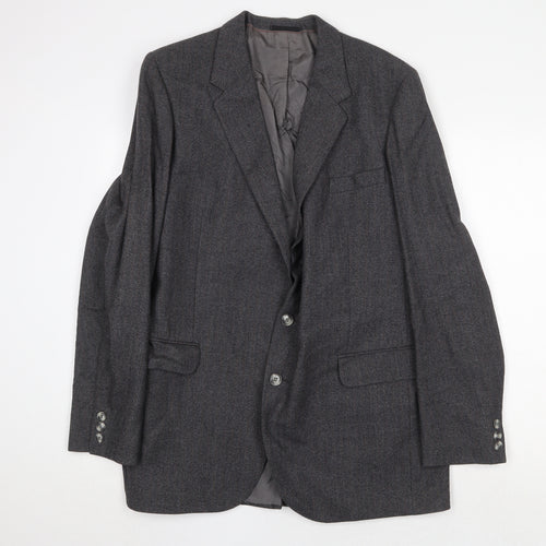 Dunn & Co Mens Grey Wool Jacket Suit Jacket Size 42 Regular