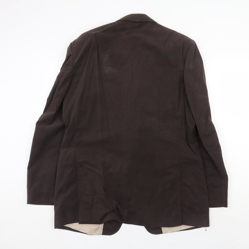 Marks and Spencer Mens Brown Cotton Jacket Blazer Size 42 Regular